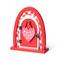 Glitzhome® 8.5" Valentine's Wooden Door-Shaped Photo Frame Table Décor